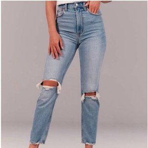 Abercrombie & Fitch The Ankle Straight Ultra High Rise Jeans